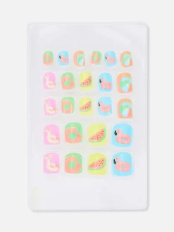 Primark Uñas Postizas|PS... Miniuñas Postizas Con Estampado Gráfico De PS...