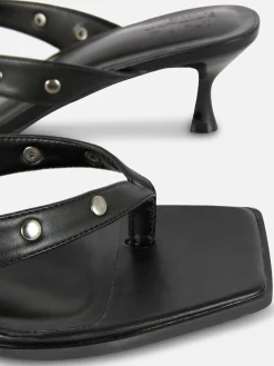 Mujer Primark Tacones|Sandalias De Piel Sintética Con Tachuelas Rita Ora