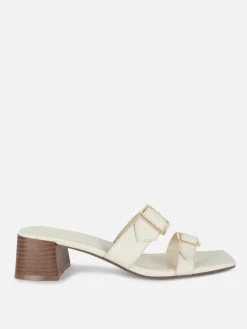 Mujer Primark Tacones|Sandalias De Tacón Grueso Con Hebillas