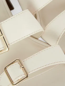 Mujer Primark Tacones|Sandalias De Tacón Grueso Con Hebillas