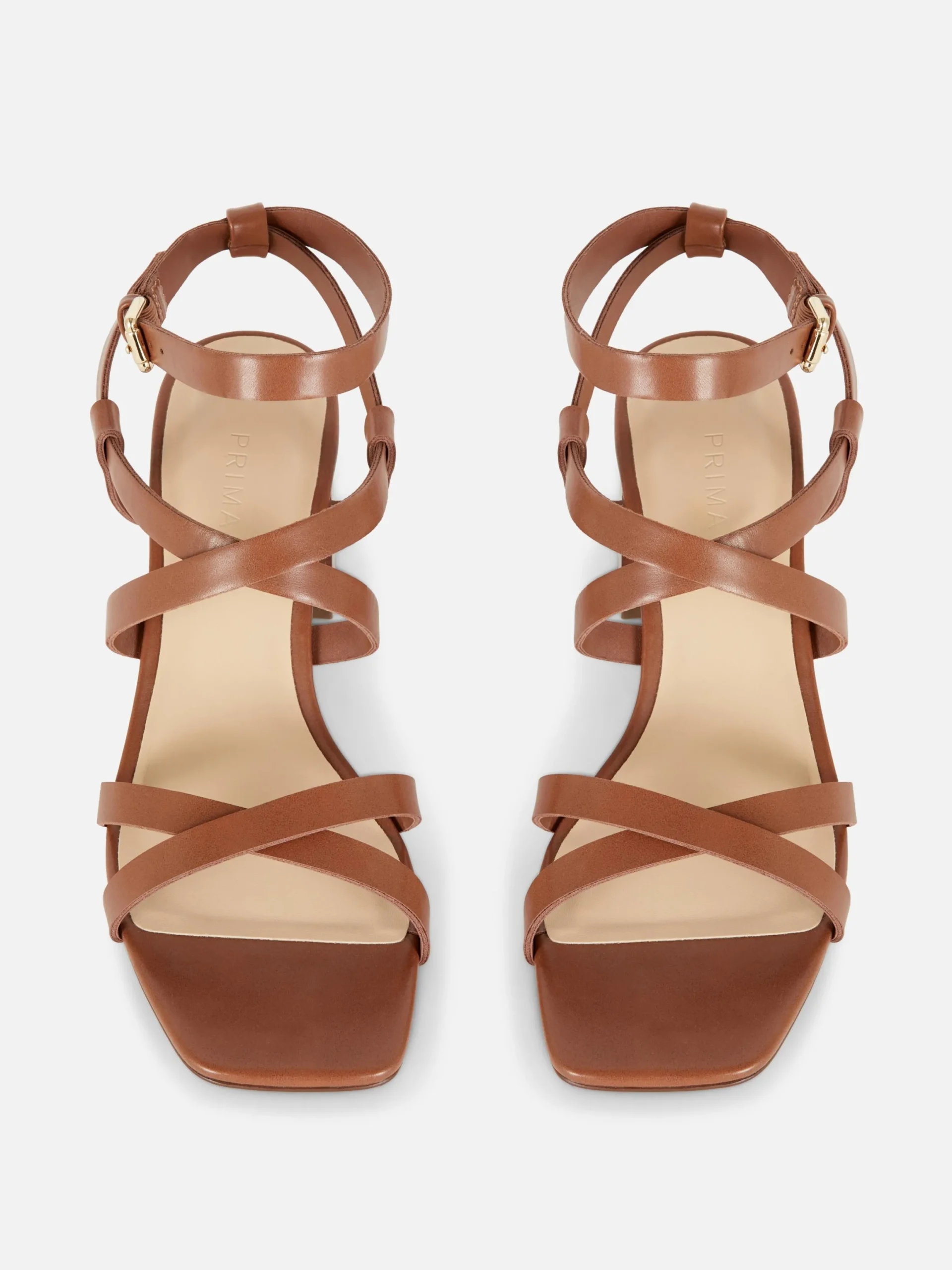 Mujer Primark Tacones|Sandalias De Tacón Grueso Con Tira Cruzada