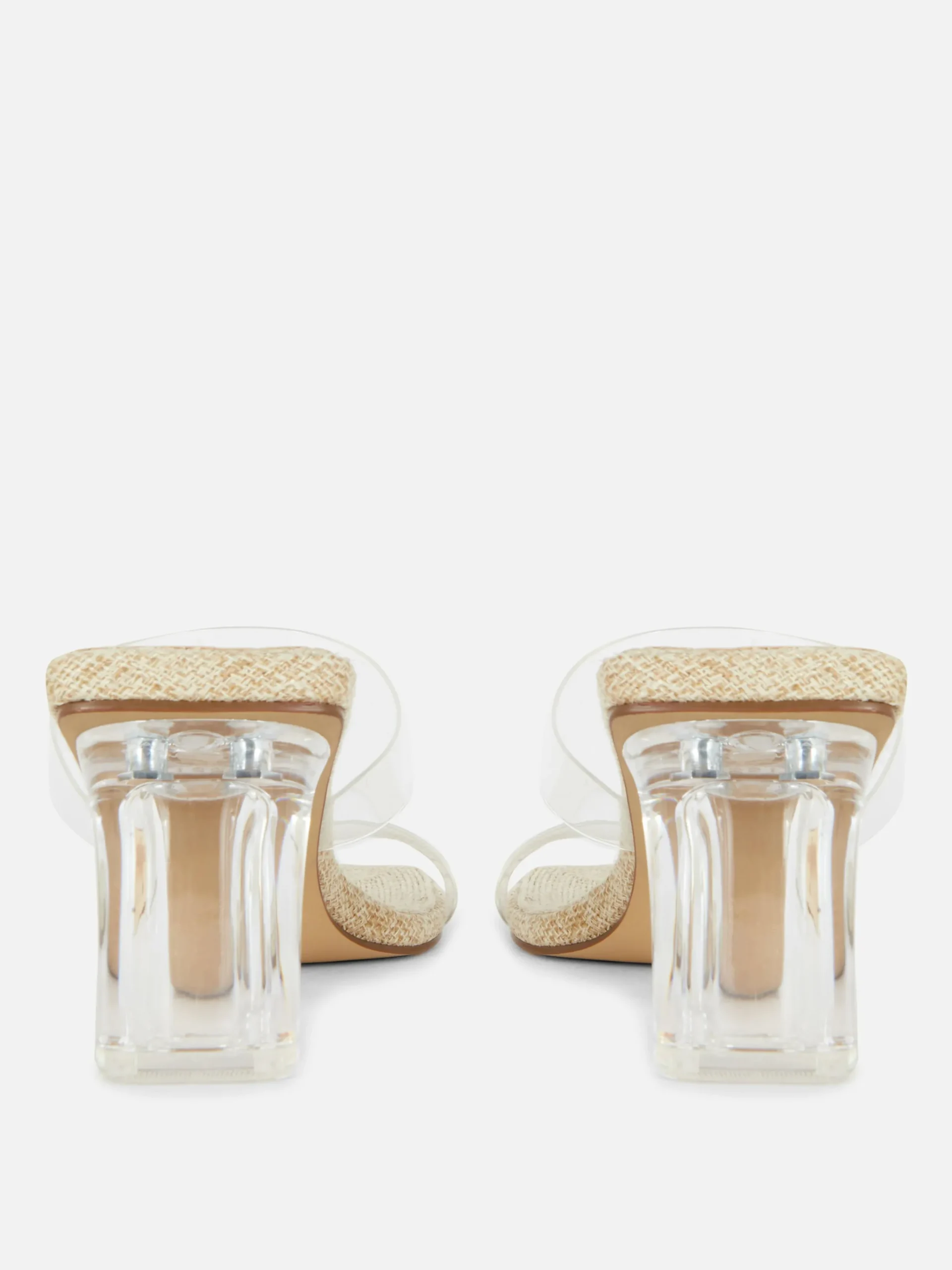 Mujer Primark Tacones|Sandalias De Tacón Transparente De Paula Echevarría