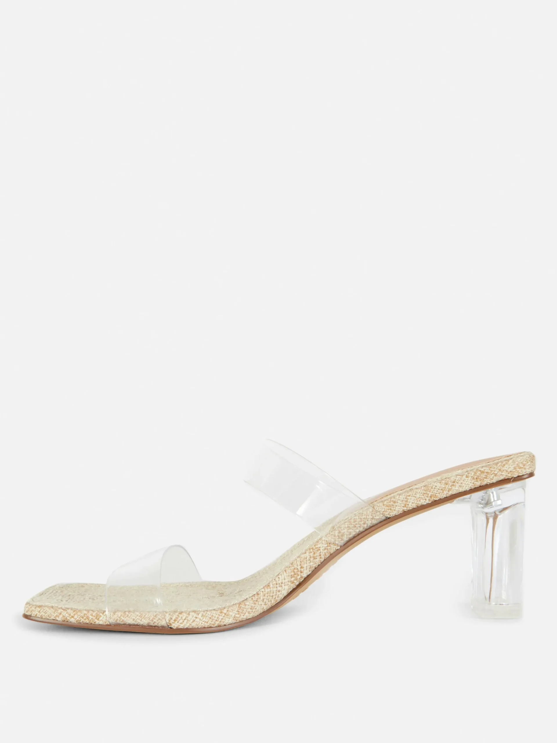 Mujer Primark Tacones|Sandalias De Tacón Transparente De Paula Echevarría