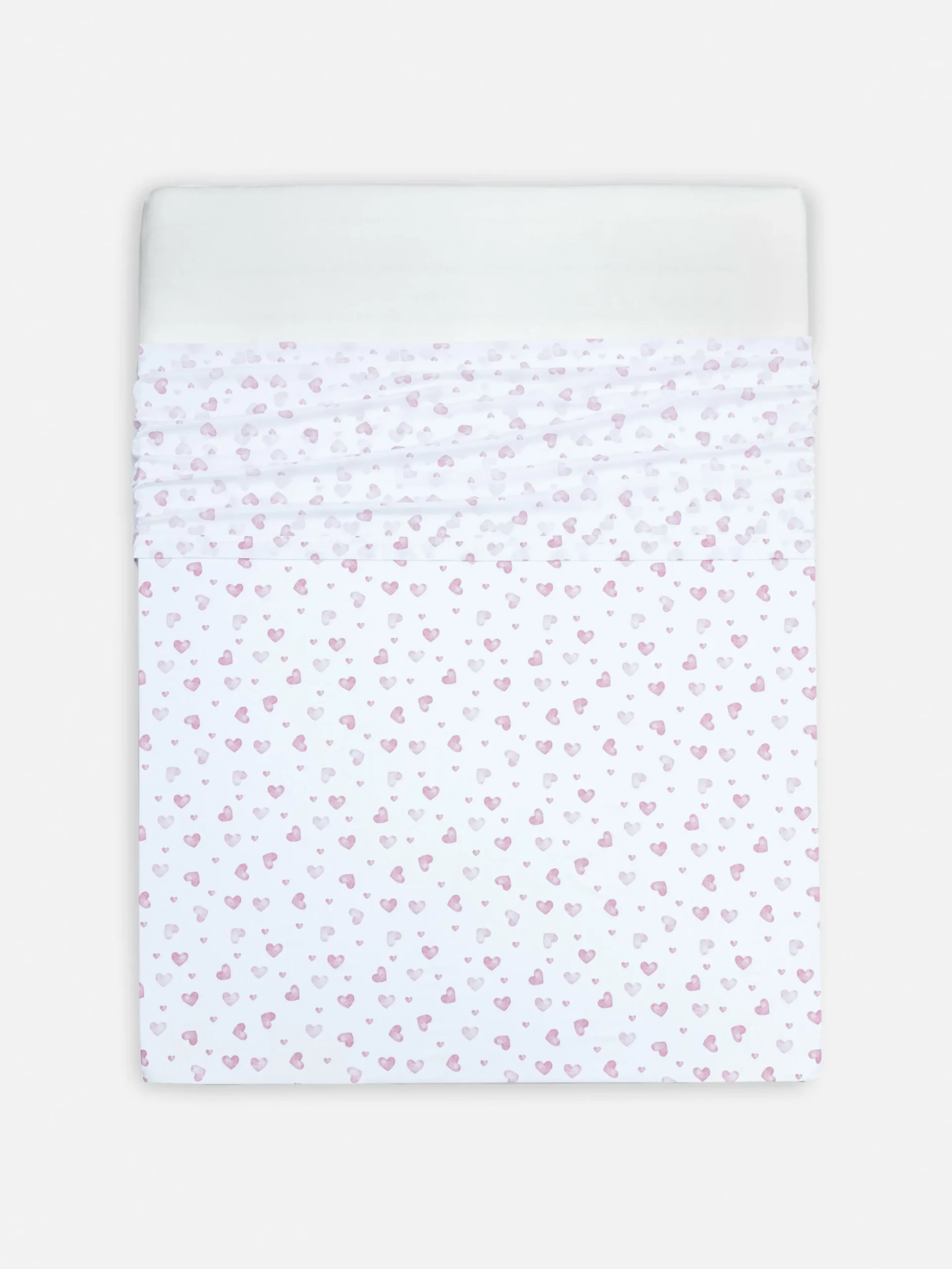 Primark Sábanas Y Fundas De Almohada|Sábana Encimara Para Cama Doble Con Corazones