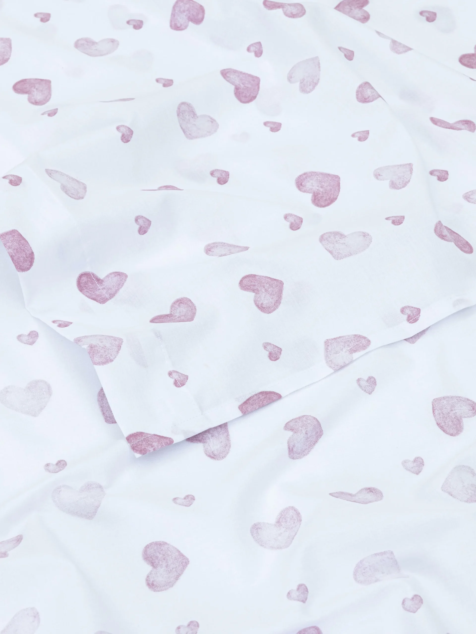 Primark Sábanas Y Fundas De Almohada|Sábana Encimera Con Corazones Para Cama King Size