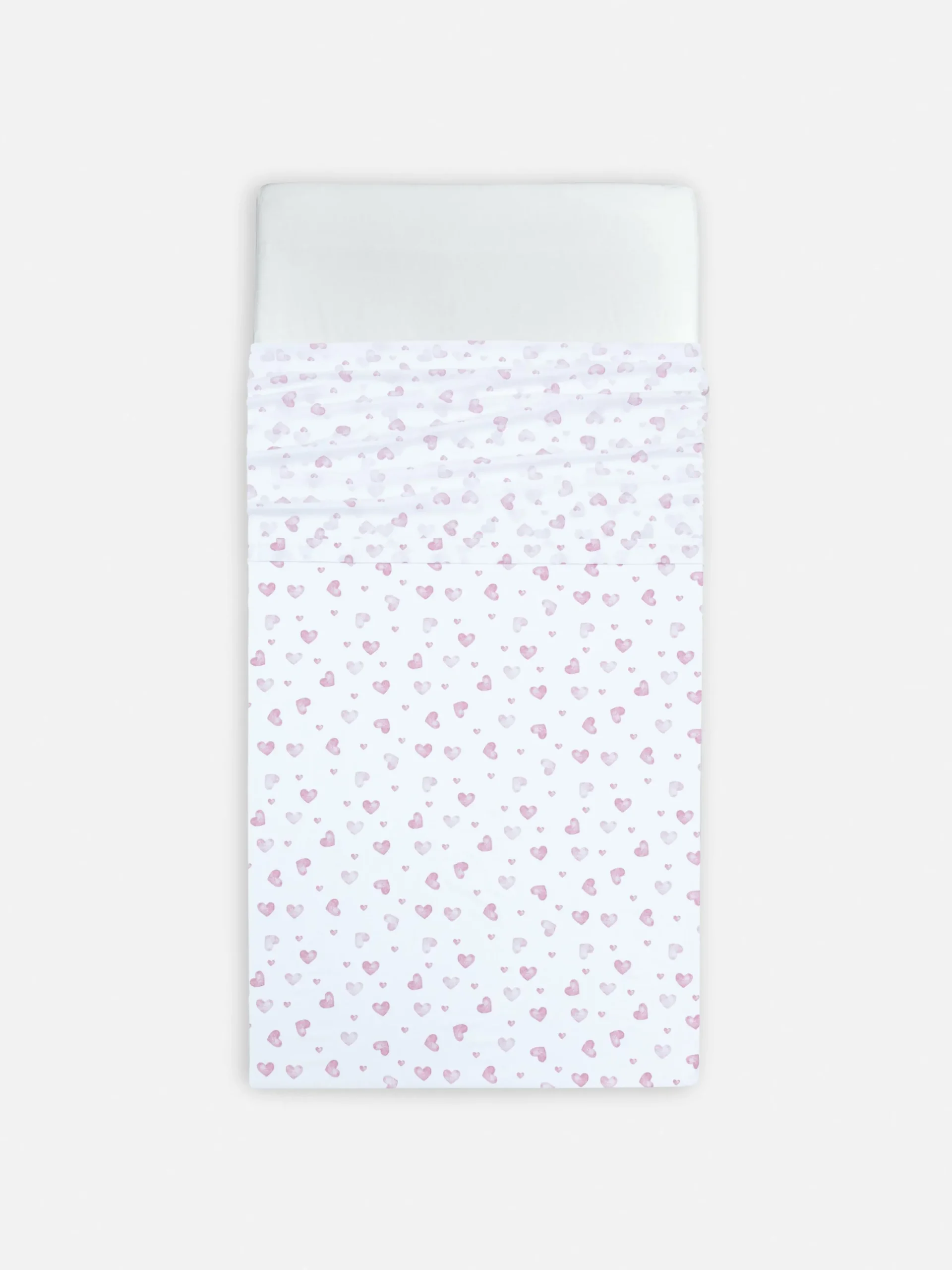 Primark Sábanas Y Fundas De Almohada|Sábana Encimera Con Corazones Para Cama Individual