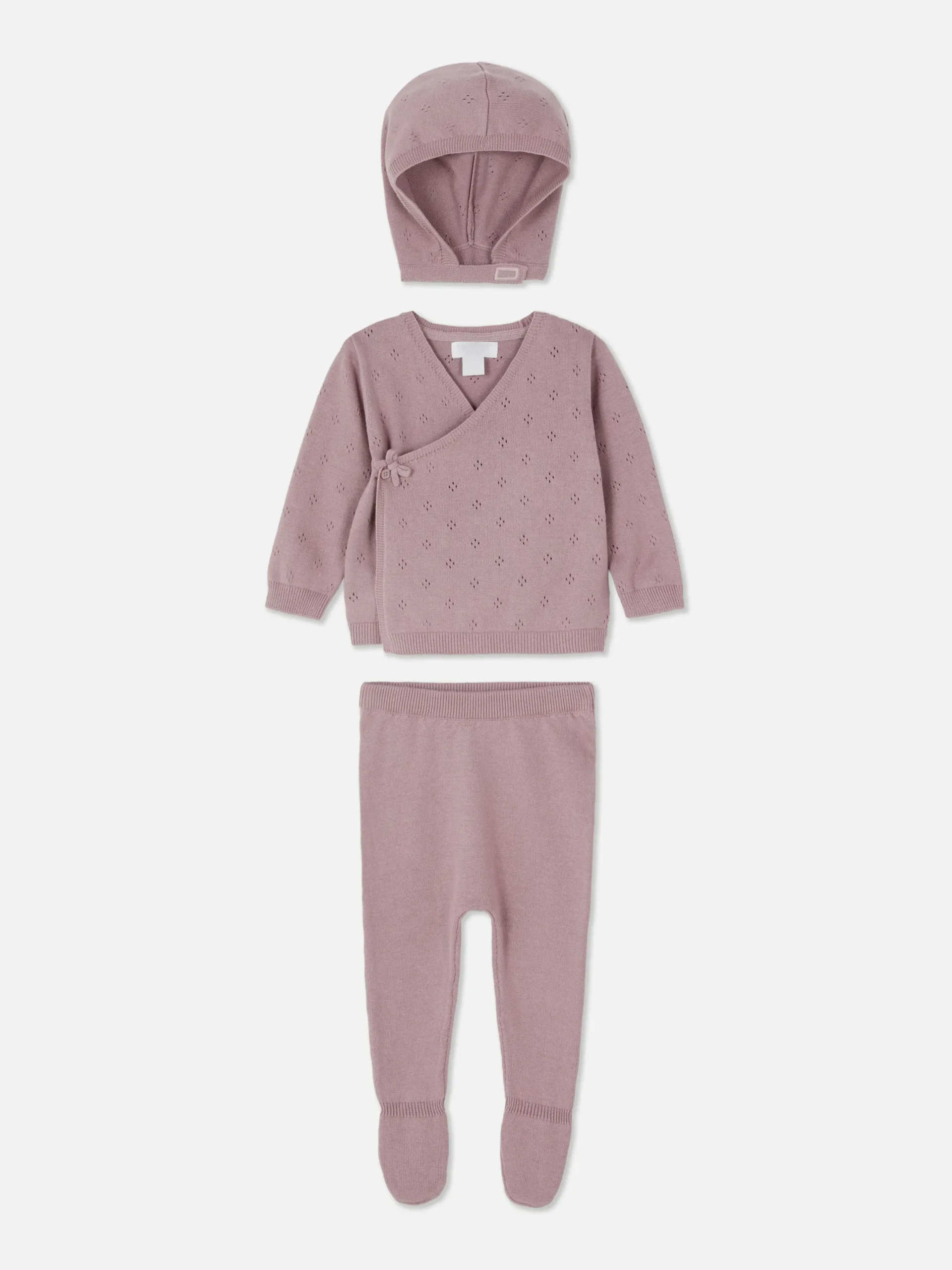 Primark Conjuntos Y Sets|Set Con Cárdigan, Leggings Y Gorra De Punto A Juego