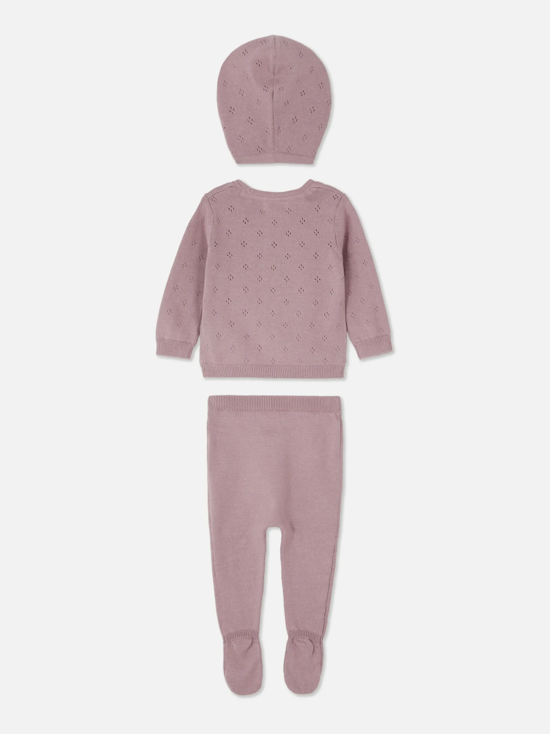 Primark Conjuntos Y Sets|Set Con Cárdigan, Leggings Y Gorra De Punto A Juego