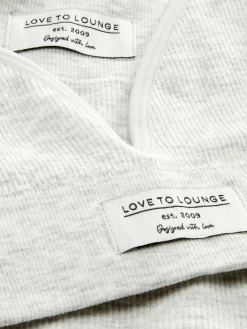 Mujer Primark Sets De Lencería|Sets De Pijamas|Set De Bralette Y Pantalones Cortos Acanalados