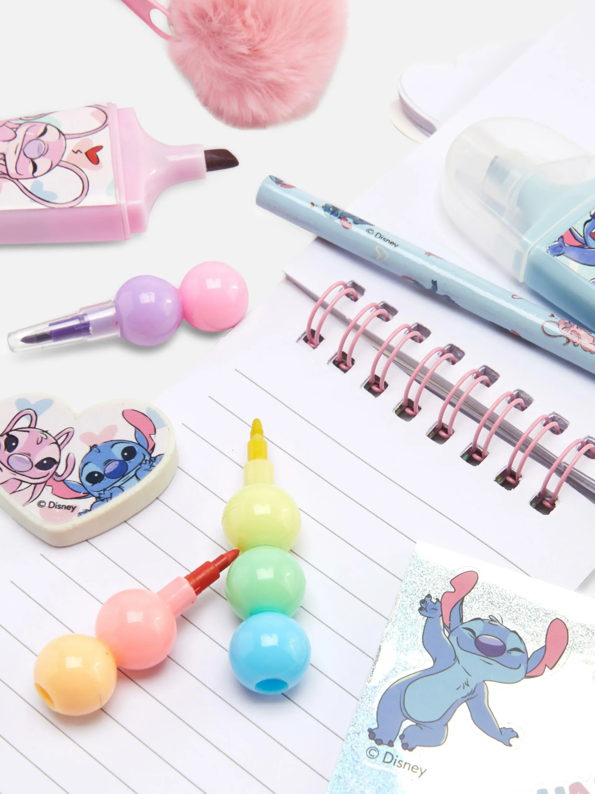 Niños Primark Cuadernos|Set De Escritorio De Ángel De Stitch De Disney