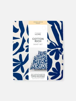 Primark Fundas De Edredón Y Sets|Set De Funda Nórdica Individual De Hojas Marino