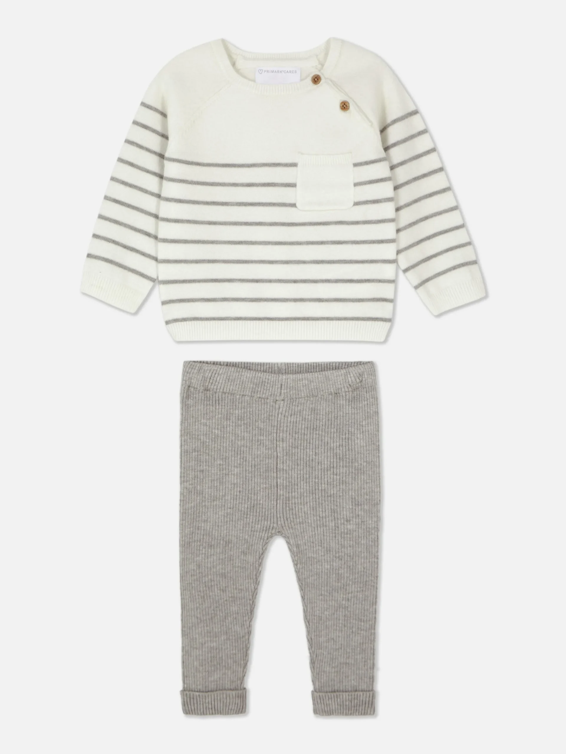 Primark Conjuntos Y Sets|Set De Leggings Y Jersey De Punto A Rayas