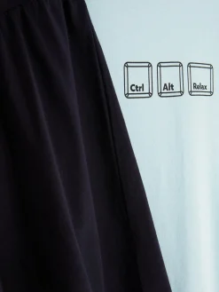 Hombre Primark Pijama|Set De Pijama De Pantalones Cortos Y Camiseta