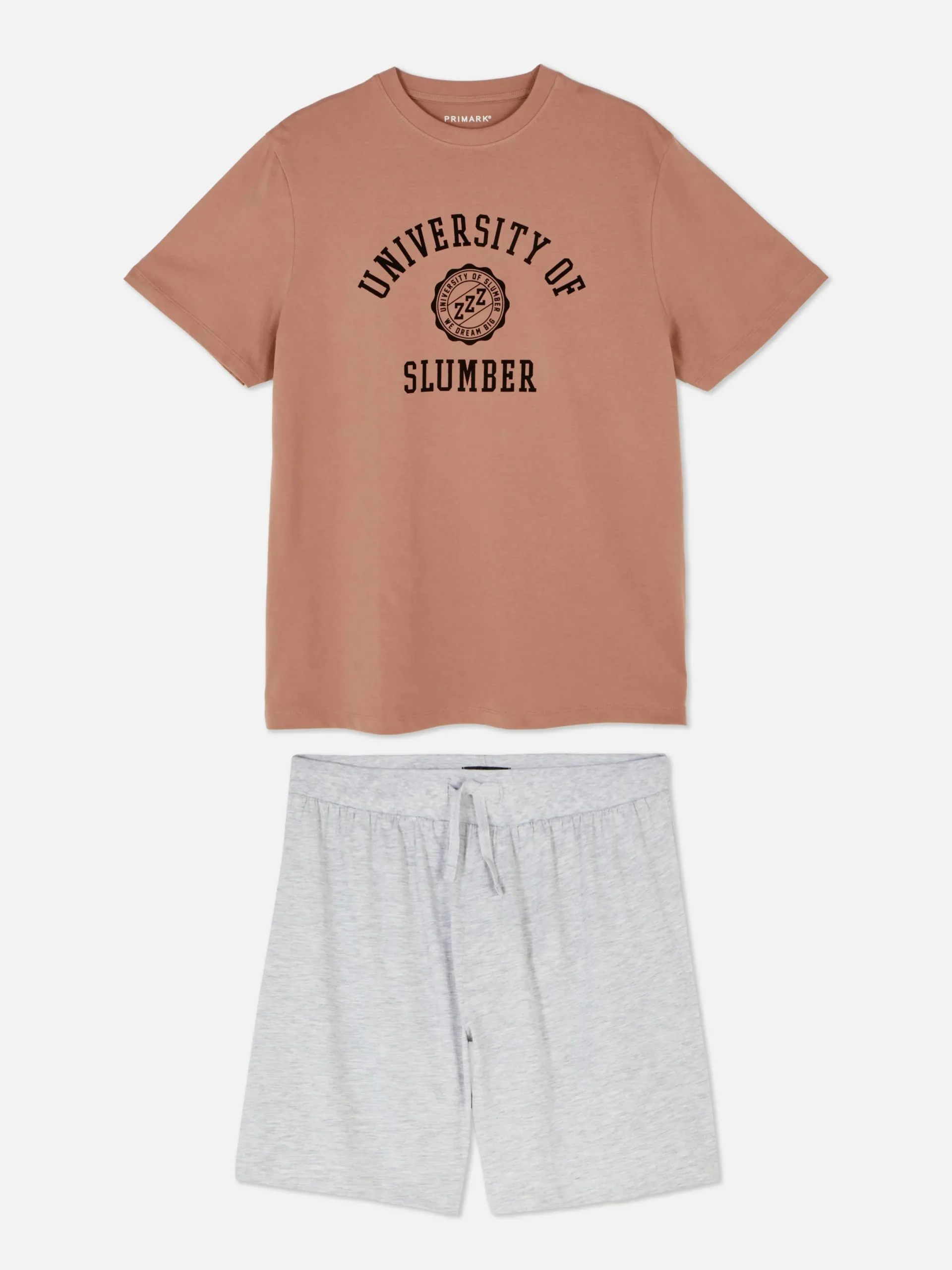 Hombre Primark Pijama|Set De Pijama De Pantalones Cortos Y Camiseta