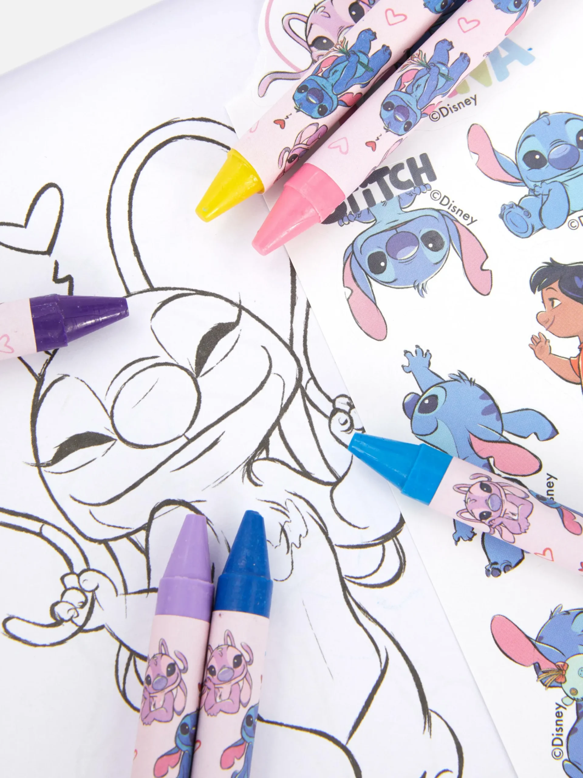 Niños Primark Manualidades|Set Para Colorear De Stitch Y Ángel De Disney