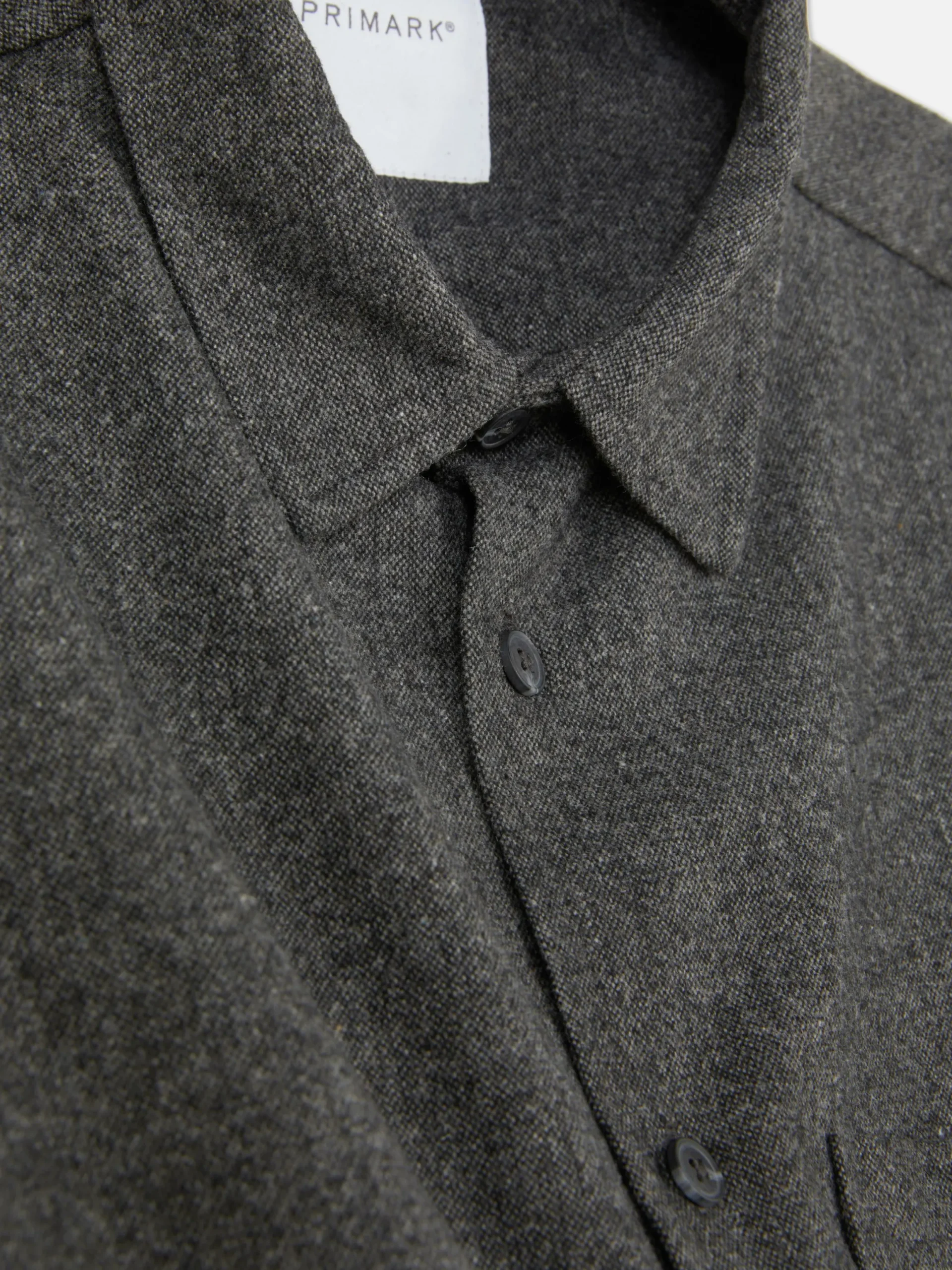 Hombre Primark Camisas|Sobrecamisa Con Bolsillo De Parche De Kem