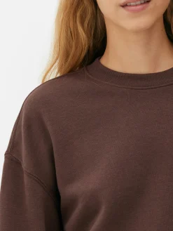 Mujer Primark Sudaderas Con Y Sin Capucha|Sudadera Básica De Cuello Redondo