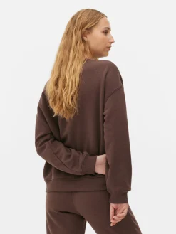 Mujer Primark Sudaderas Con Y Sin Capucha|Sudadera Básica De Cuello Redondo