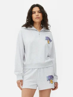 Mujer Primark Sudaderas Con Y Sin Capucha|Sudadera Con 1/2 Cremallera De Los Lakers De La NBA