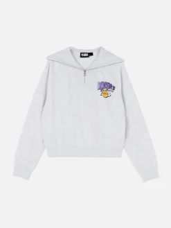 Mujer Primark Sudaderas Con Y Sin Capucha|Sudadera Con 1/2 Cremallera De Los Lakers De La NBA