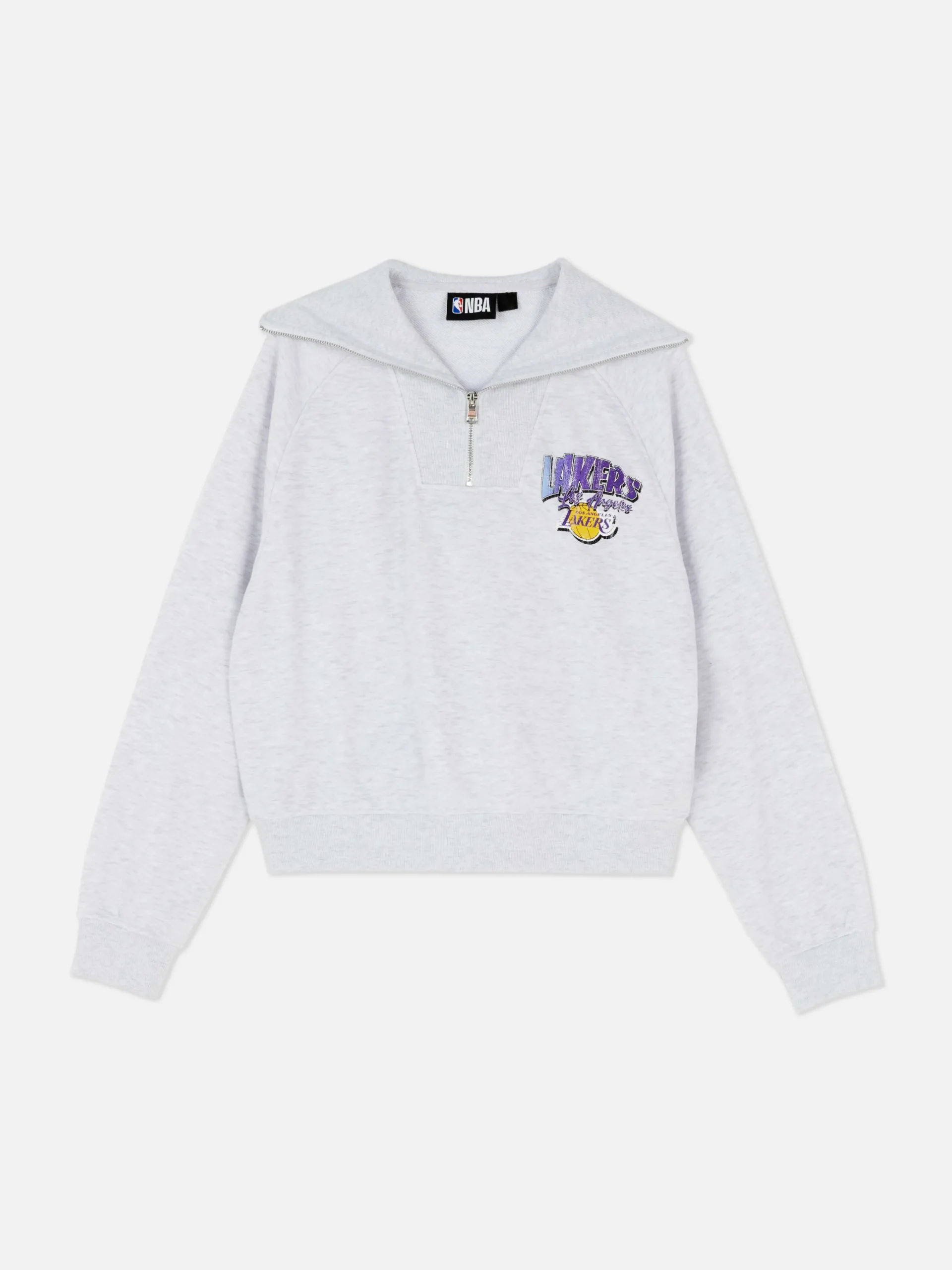Mujer Primark Sudaderas Con Y Sin Capucha|Sudadera Con 1/2 Cremallera De Los Lakers De La NBA