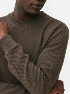 Hombre Primark Sudaderas Con Y Sin Capucha|Sudadera Con Acolchado De Rombos