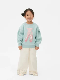Niños Primark Sudaderas Con Y Sin Capucha|Sudadera Con Aplicación De Zapatillas De Ballet