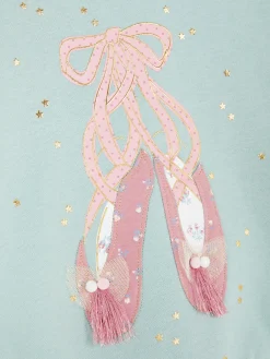 Niños Primark Sudaderas Con Y Sin Capucha|Sudadera Con Aplicación De Zapatillas De Ballet