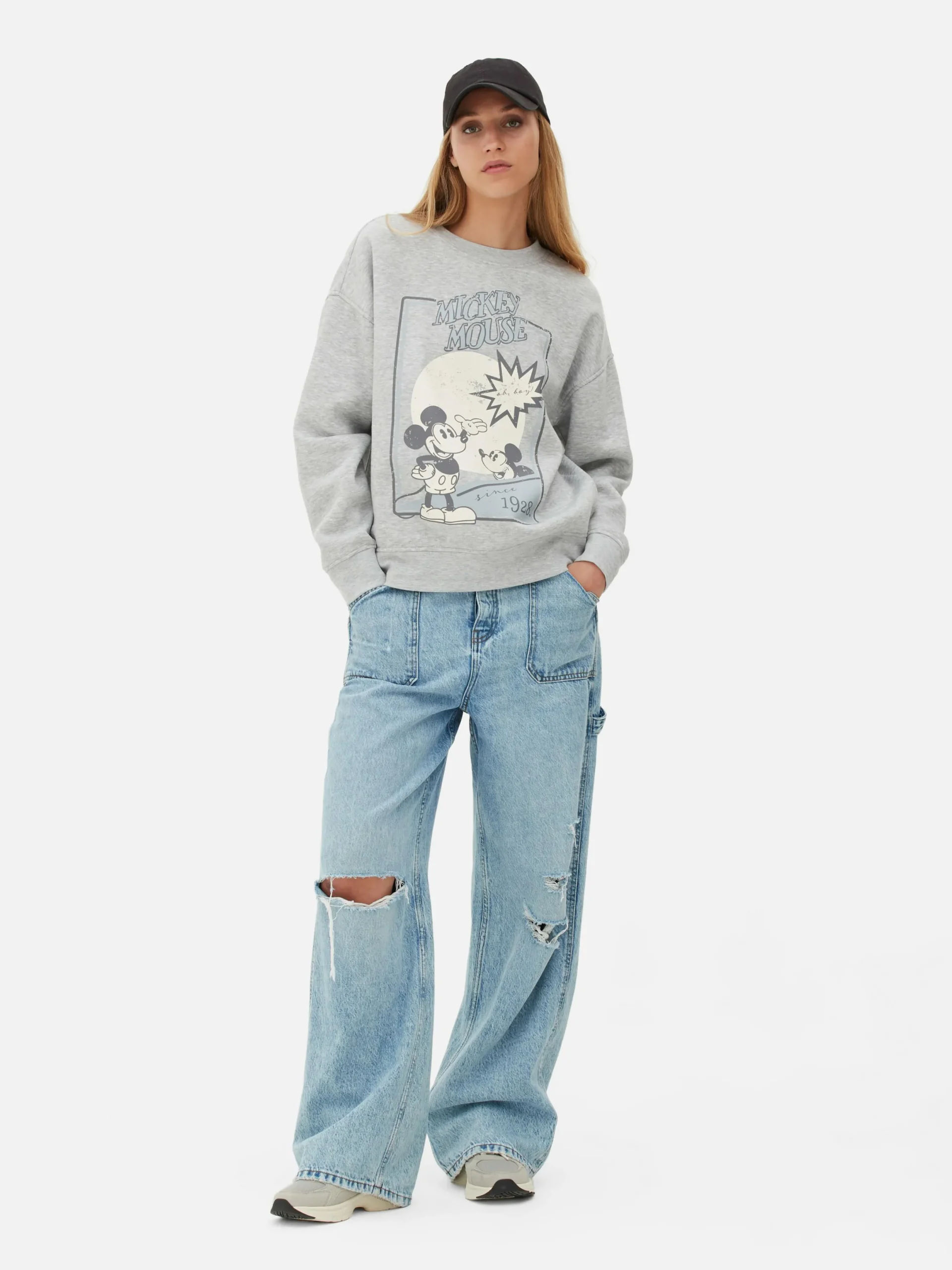 Mujer Primark Sudaderas Con Y Sin Capucha|Sudadera Con Boceto De Mickey Mouse De Disney