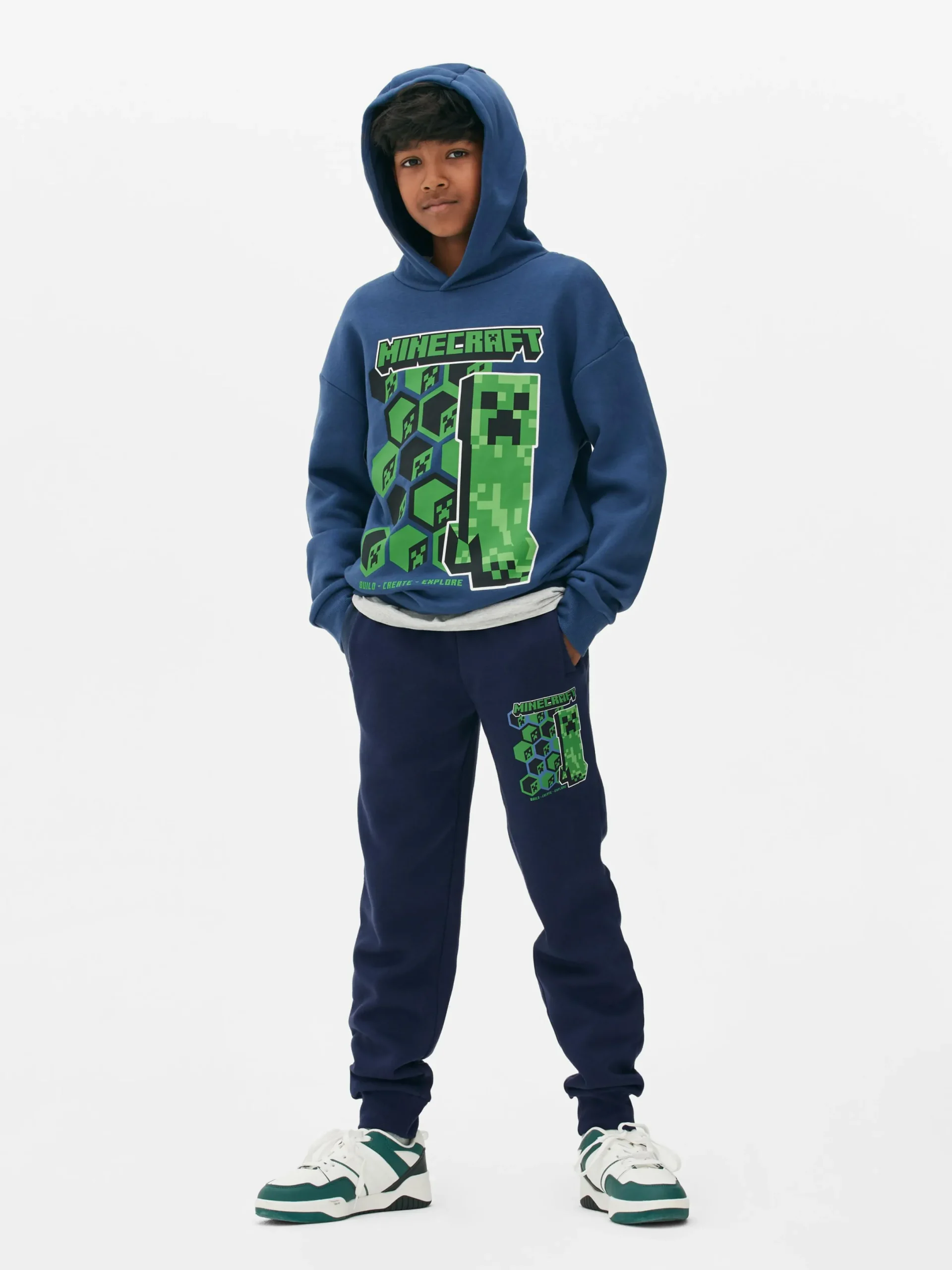 Niños Primark Sudaderas Con Y Sin Capucha|Sudadera Con Capucha De Creeper De Minecraft