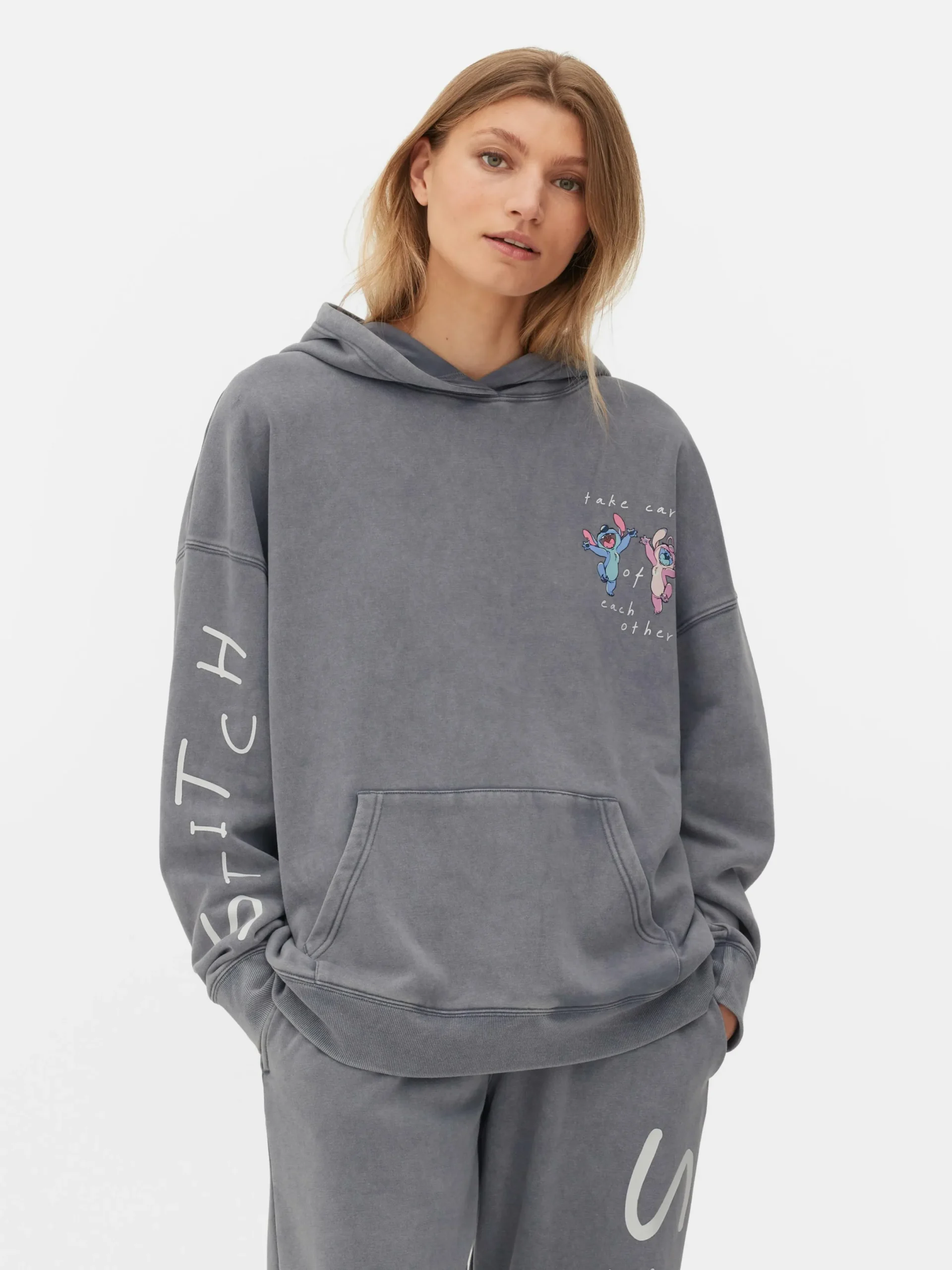 Mujer Primark Sudaderas Con Y Sin Capucha|Sudadera Con Capucha De Stitch Y Ángel De Disney