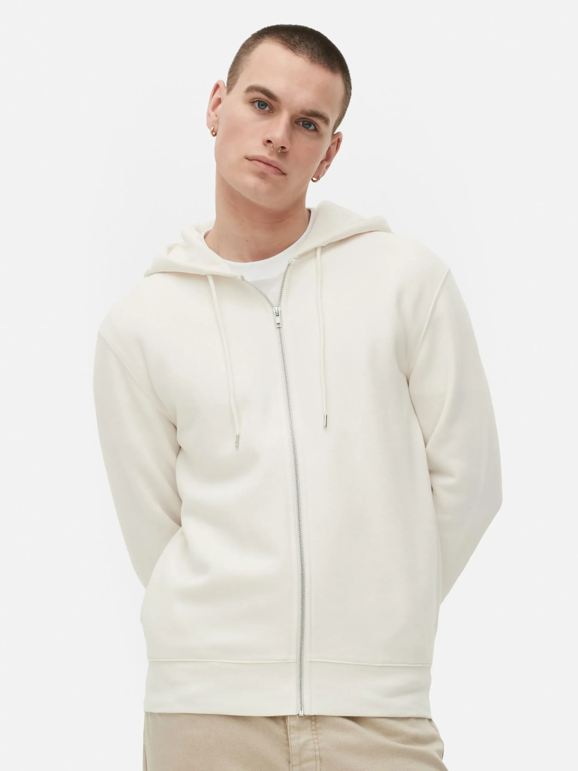 Hombre Primark Sudaderas Con Y Sin Capucha|Sudadera Con Capucha Y Cremallera De Manga Larga