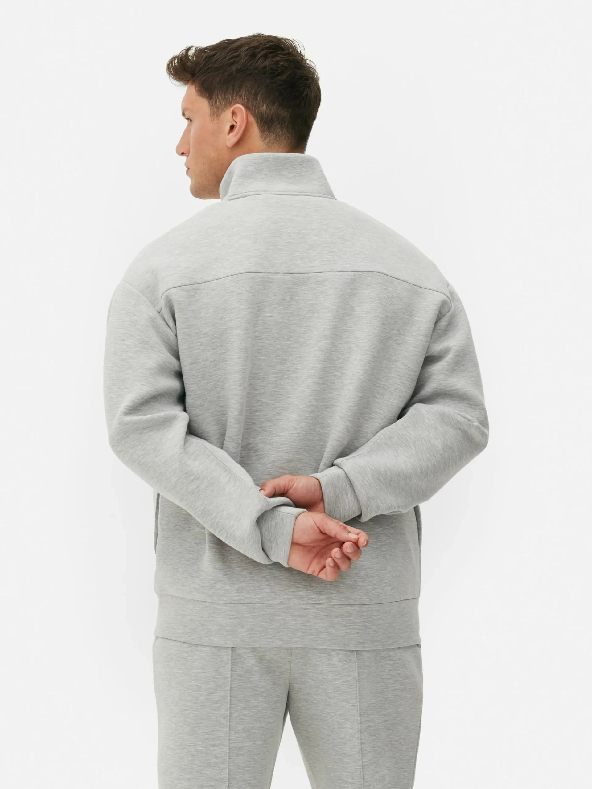 Hombre Primark Sudaderas Con Y Sin Capucha|Sudadera Con Cremallera Y Cuello Chimenea De Kem