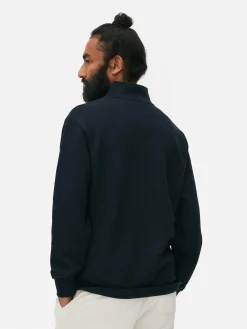 Hombre Primark Sudaderas Con Y Sin Capucha|Sudadera Con Cremallera Y Textura Geométrica