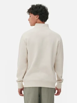 Hombre Primark Sudaderas Con Y Sin Capucha|Sudadera Con Cremallera Y Textura Geométrica