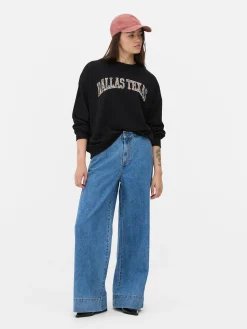 Mujer Primark Sudaderas Con Y Sin Capucha|Sudadera Con Estampado Gráfico De Leopardo «Dallas»