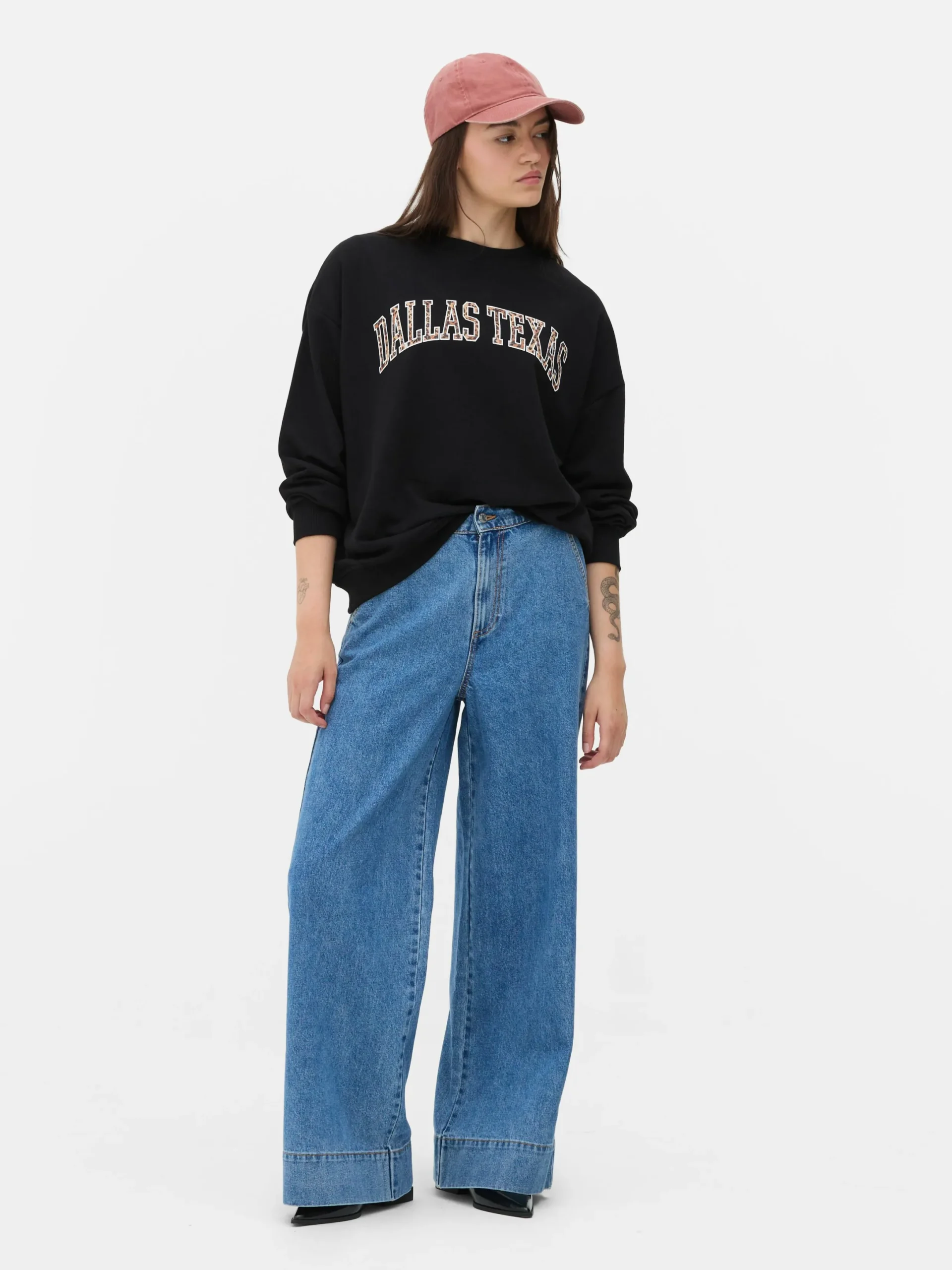 Mujer Primark Sudaderas Con Y Sin Capucha|Sudadera Con Estampado Gráfico De Leopardo «Dallas»