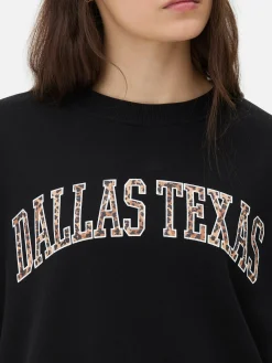 Mujer Primark Sudaderas Con Y Sin Capucha|Sudadera Con Estampado Gráfico De Leopardo «Dallas»