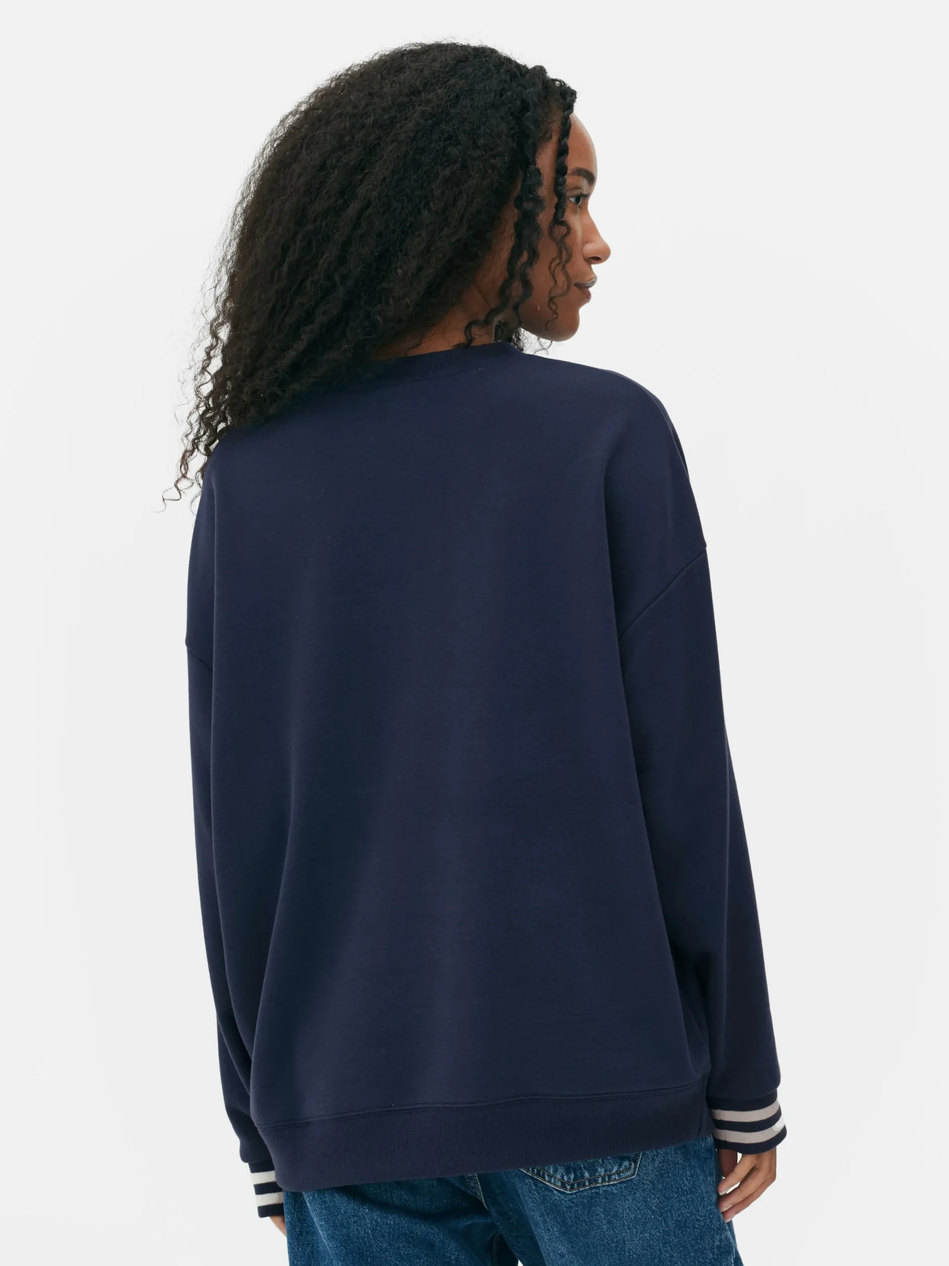 Mujer Primark Sudaderas Con Y Sin Capucha|Sudadera Con Texto En Contraste De Stitch De Disney