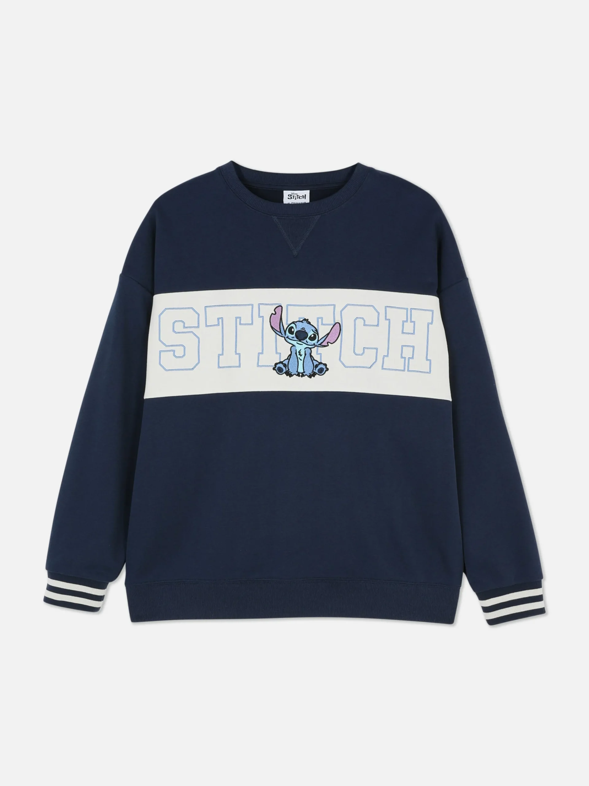 Mujer Primark Sudaderas Con Y Sin Capucha|Sudadera Con Texto En Contraste De Stitch De Disney
