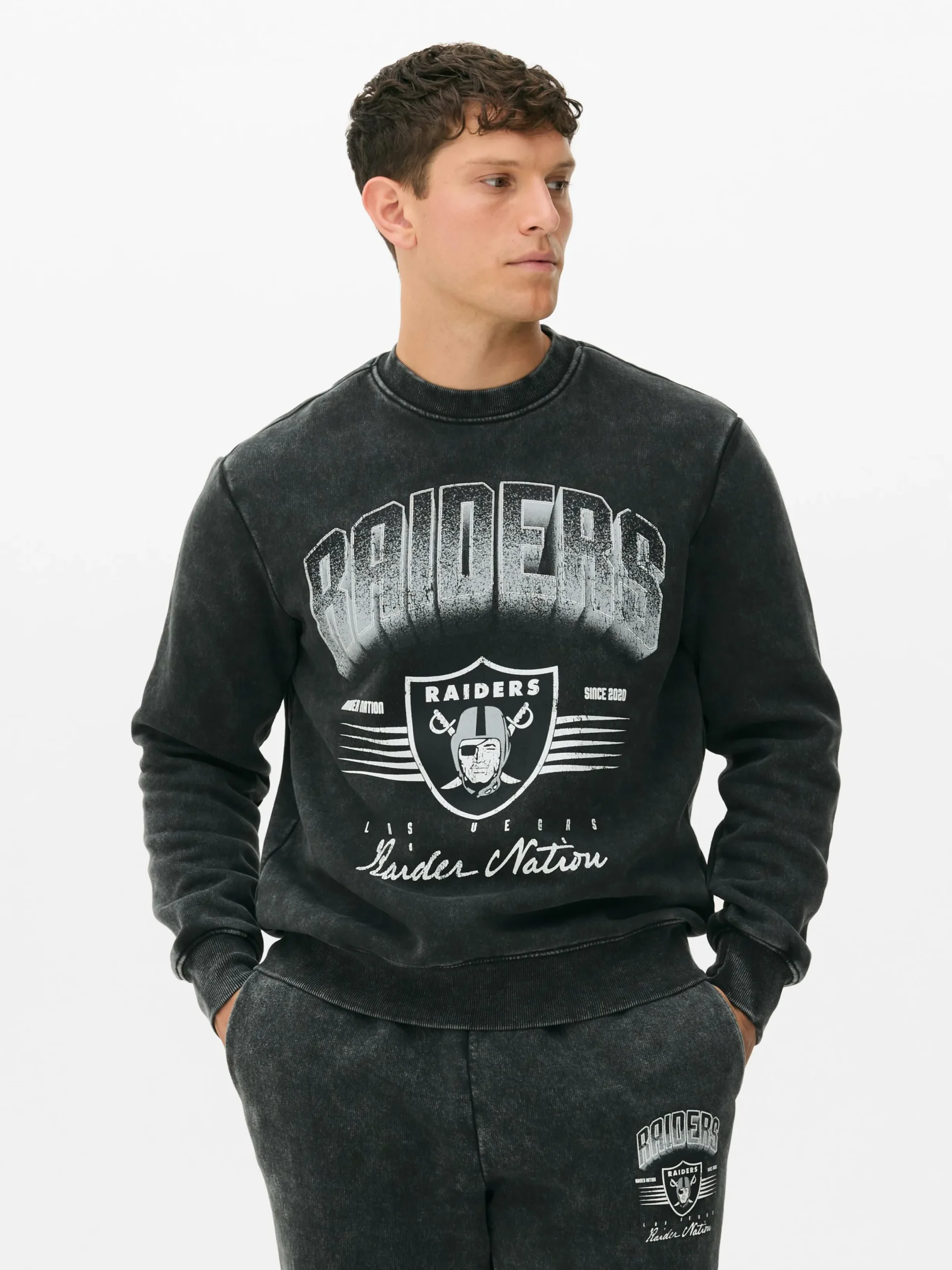 Hombre Primark Camisetas Y Sudaderas Con Estampado Gráfico|Sudaderas Con Y Sin Capucha|Sudadera De Las Vegas Raiders De La NFL
