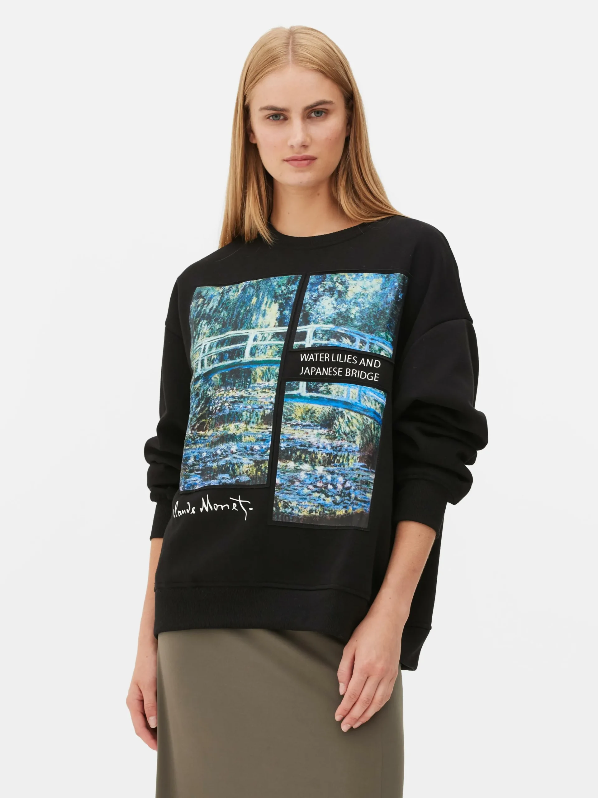Mujer Primark Sudaderas Con Y Sin Capucha|Sudadera De Los Nenúfares De Claude Monet