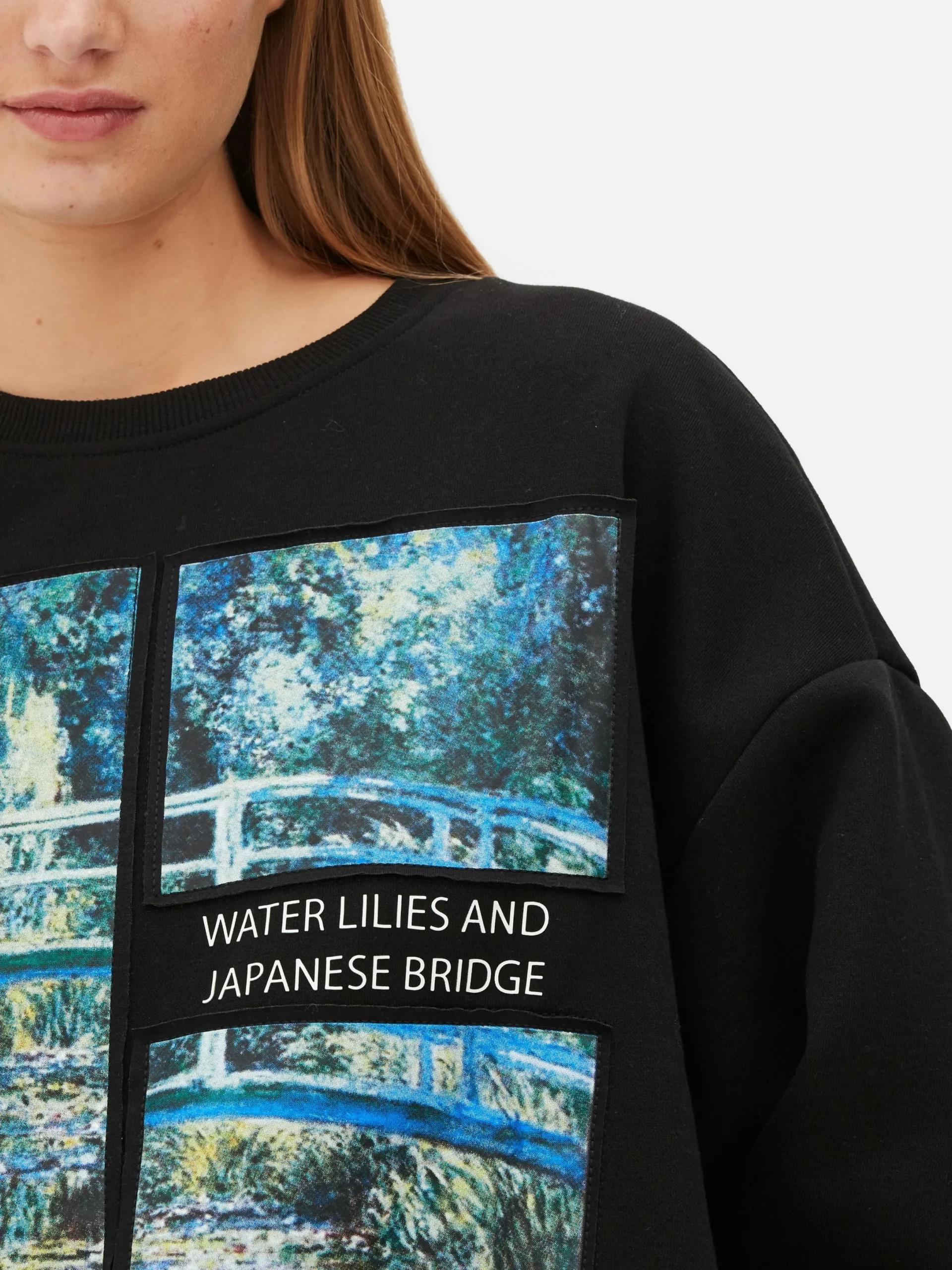 Mujer Primark Sudaderas Con Y Sin Capucha|Sudadera De Los Nenúfares De Claude Monet