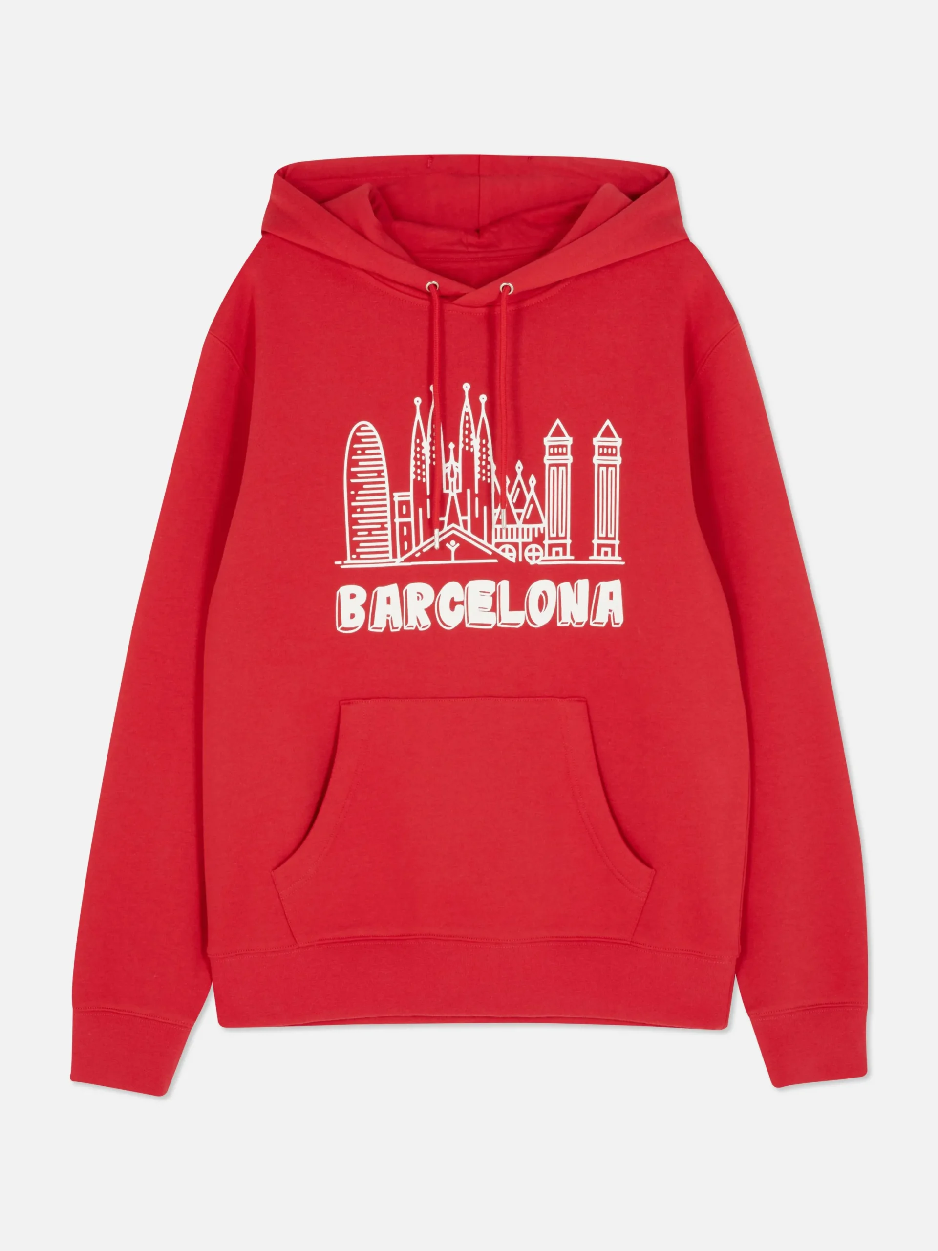 Hombre Primark Sudaderas Con Y Sin Capucha|Sudadera De Manga Larga Con Capucha «Barcelona»