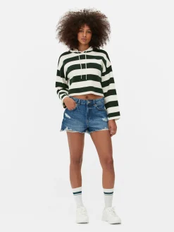 Mujer Primark Jerseys Y Cárdigans|Sudadera De Punto A Rayas Con Capucha