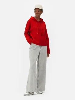 Mujer Primark Sudaderas Con Y Sin Capucha|Jerseys Y Cárdigans|Sudadera De Punto Con Capucha Y Mensaje