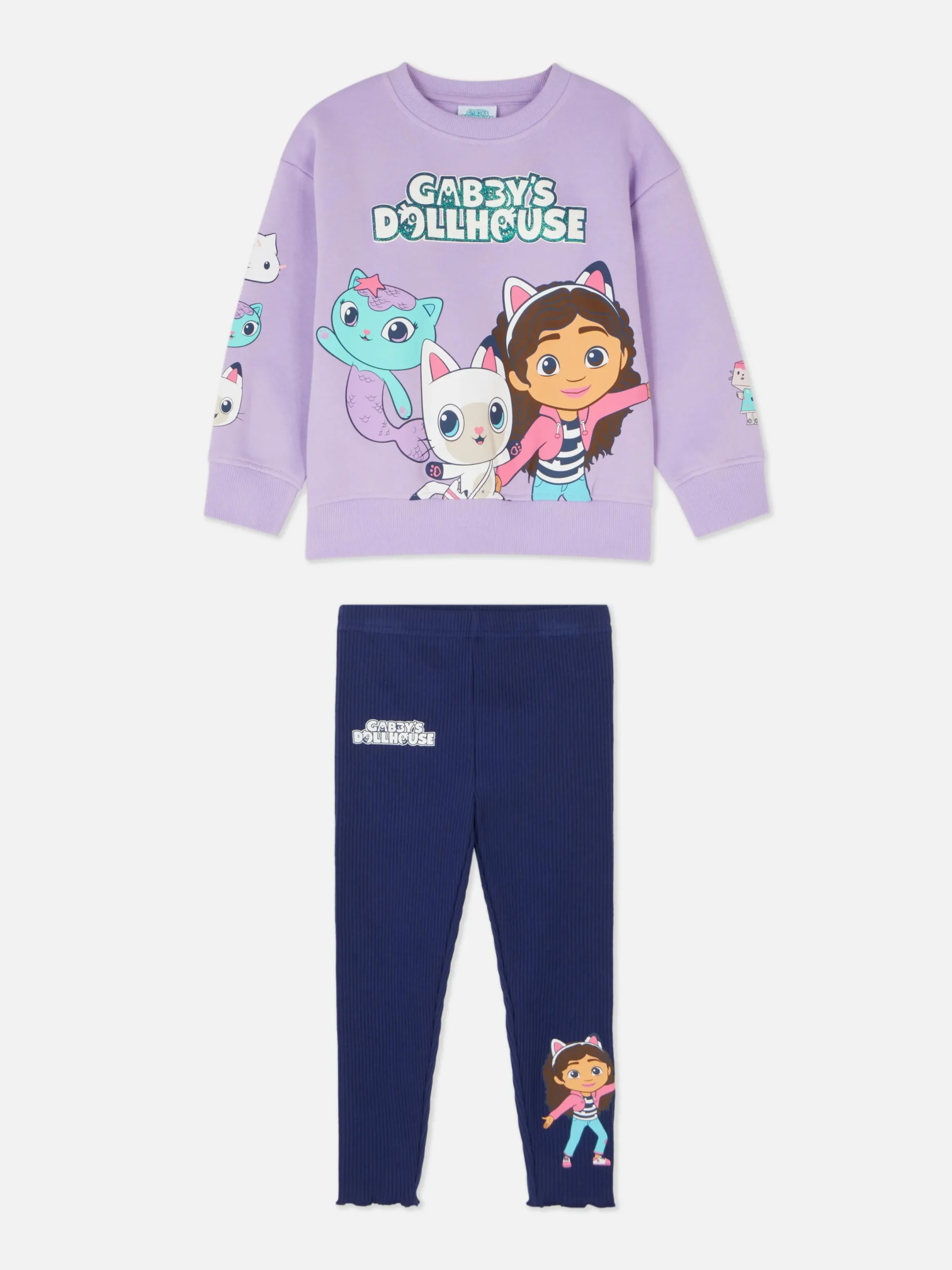 Niños Primark Conjuntos Y Sets|Sudadera Y Leggings De La Casa De Muñecas De Gabby