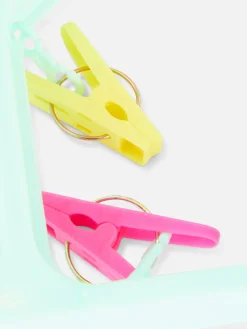 Primark Almacenamiento De Pared Y Perchas|Tendedero Plegable Con 24 pinzas