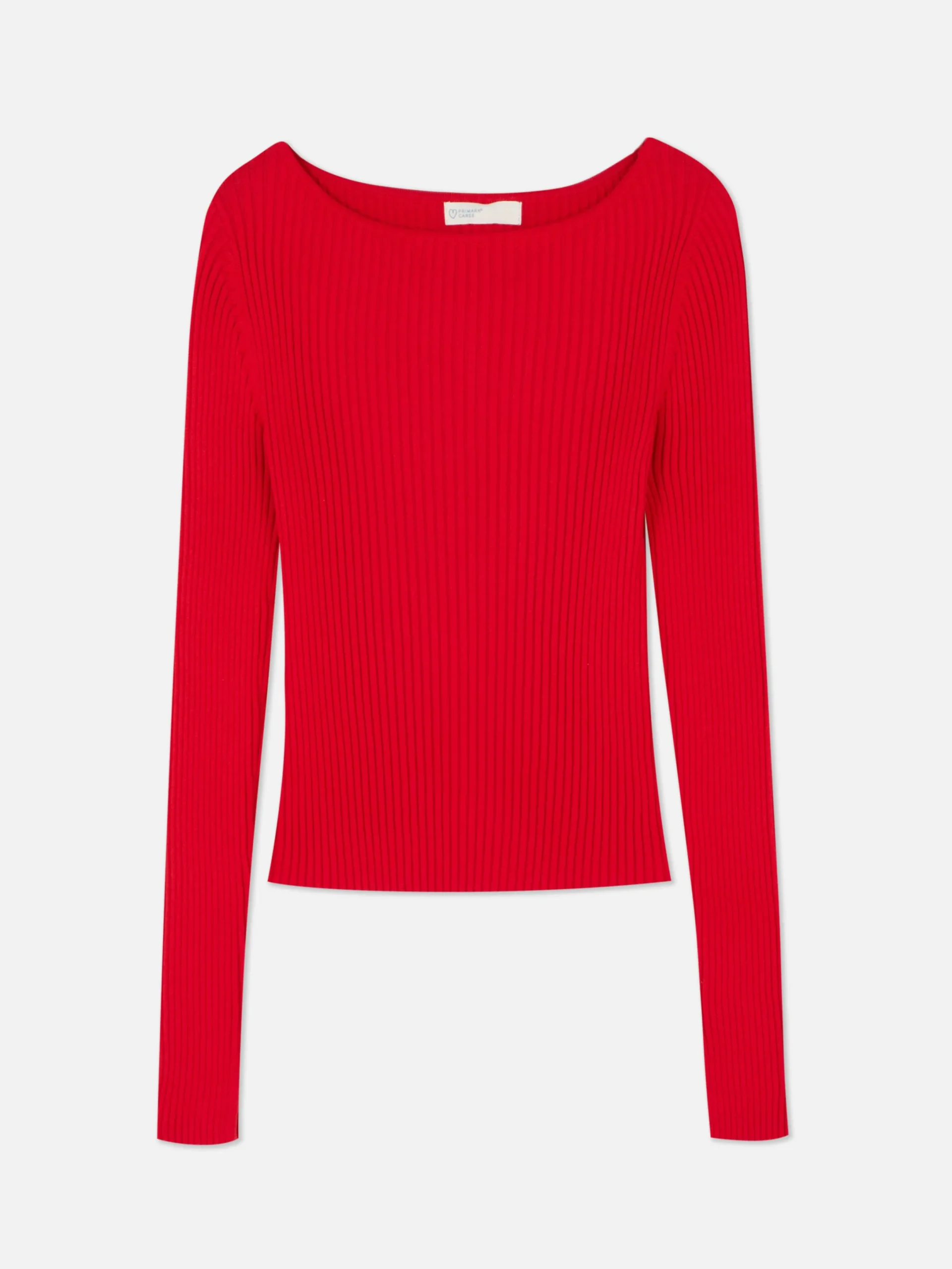 Mujer Primark Jerseys Y Cárdigans|Top Acanalado Con Cuello Barco