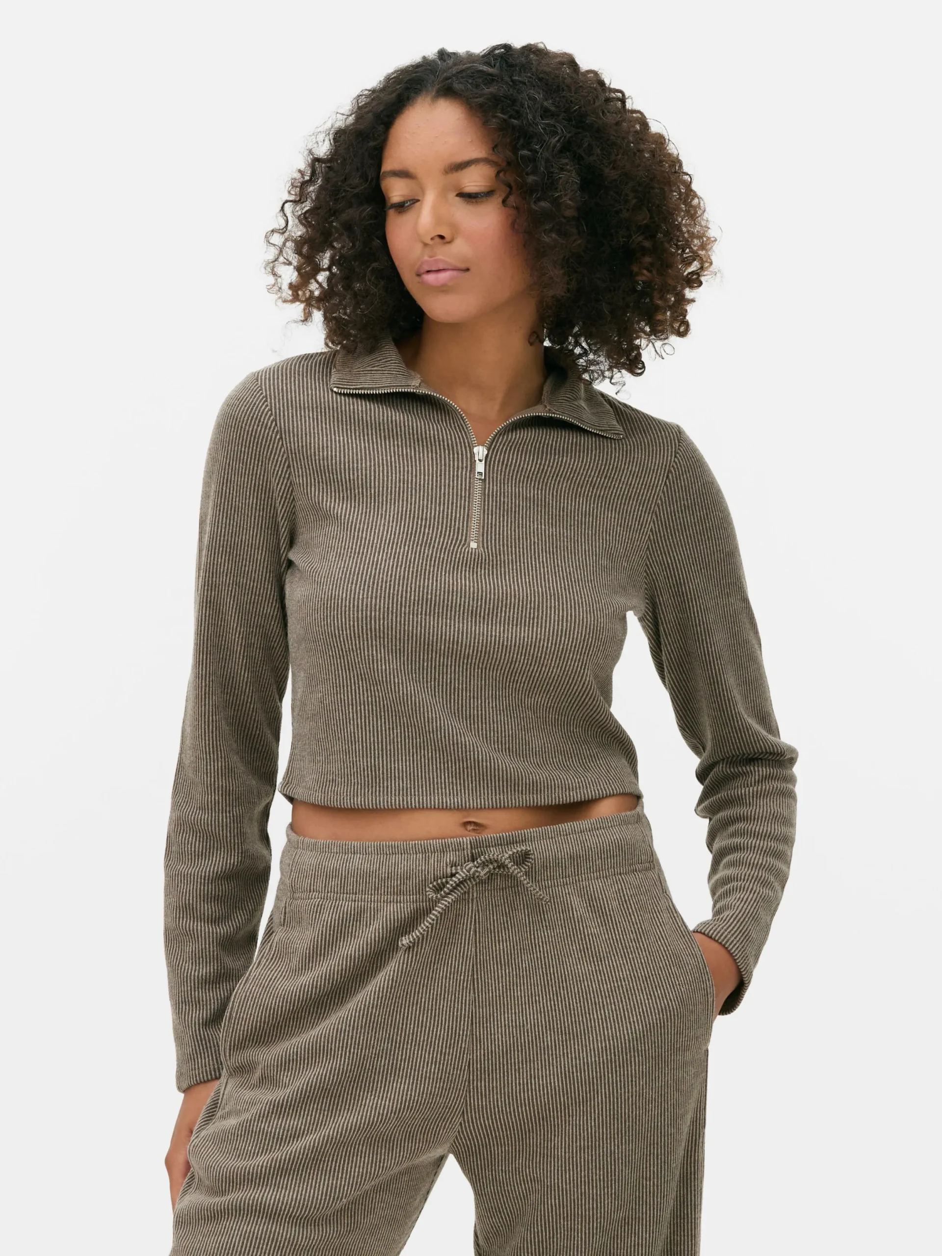 Mujer Primark Tops Y Camisetas|Top Con Cremallera De 1/4 Combinable